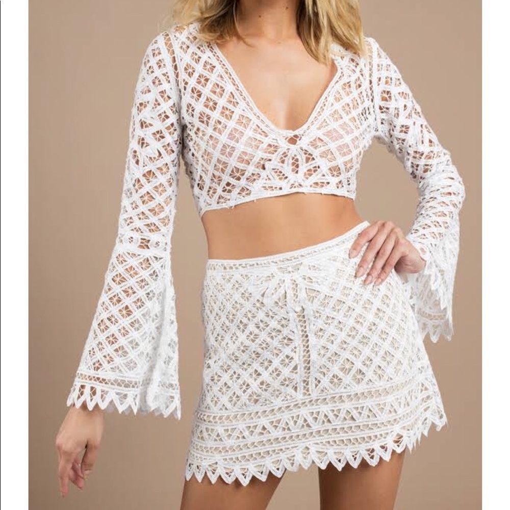 Sexy Crotchet two piece outfit